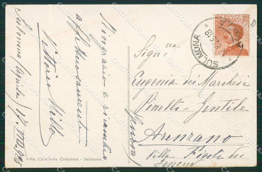 L'Aquila Scanno Costumi cartolina KV1985 – retro