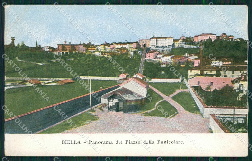 Biella Funicolare PIEGA cartolina KV2009 – fronte