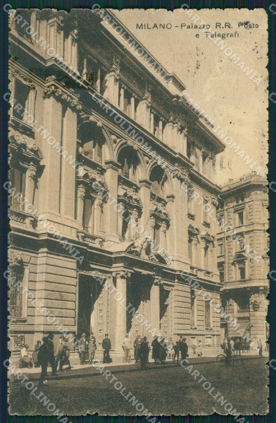 Milano Città Poste PIEGHINE cartolina KV2013 – fronte