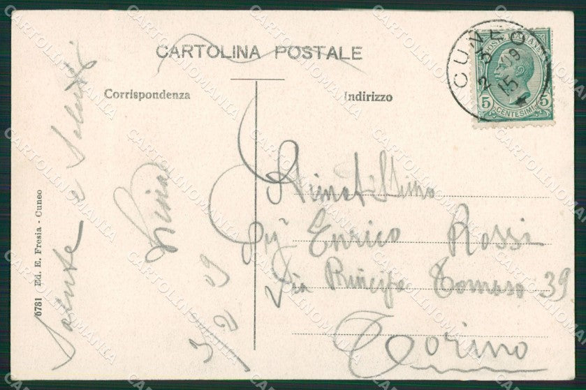 Cuneo Città Poste cartolina KV2016 – retro