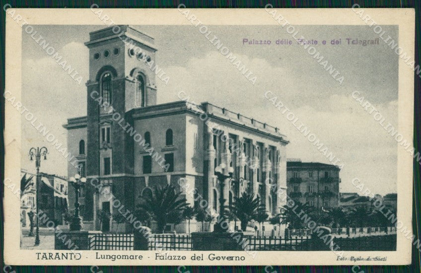 Taranto Città Poste PIEGA cartolina KV2018 – fronte