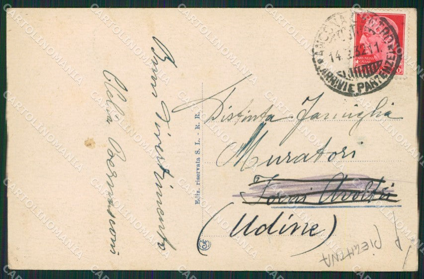 Ancona Città Poste PIEGHINA cartolina KV2020 – retro