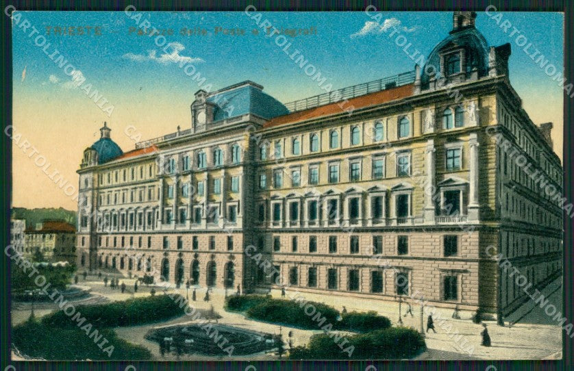 Trieste Città Poste cartolina KV2025 – fronte