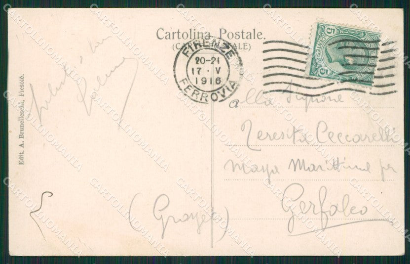 Firenze Fiesole cartolina KV2033 – retro