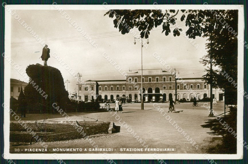 Piacenza Città Stazione Garibaldi PIEGHINA Foto cartolina KV2071 – fronte