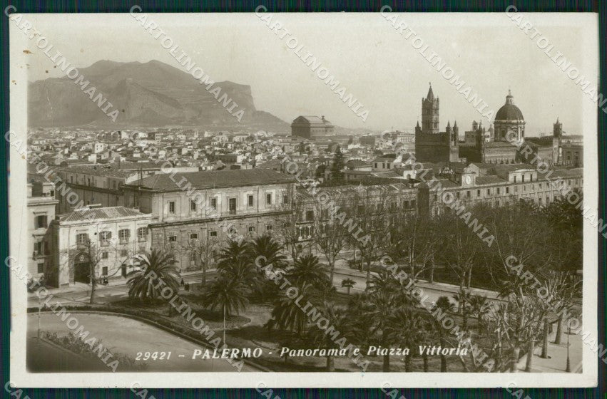 Palermo Città PIEGA Foto cartolina KV2103 – fronte