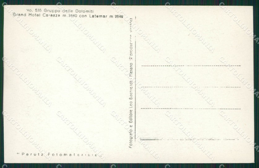 Bolzano Carezza Foto cartolina KV2115 – retro