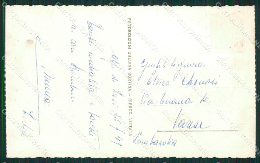 Bolzano Castelrotto Alpe di Siusi Funivia Foto cartolina KV2125 – retro