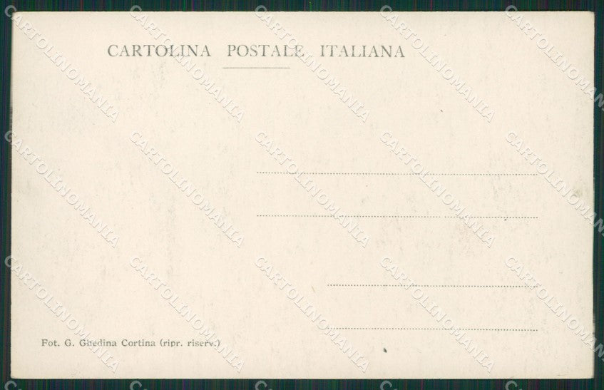 Belluno Cortina d'Ampezzo Foto cartolina KV2132 – retro