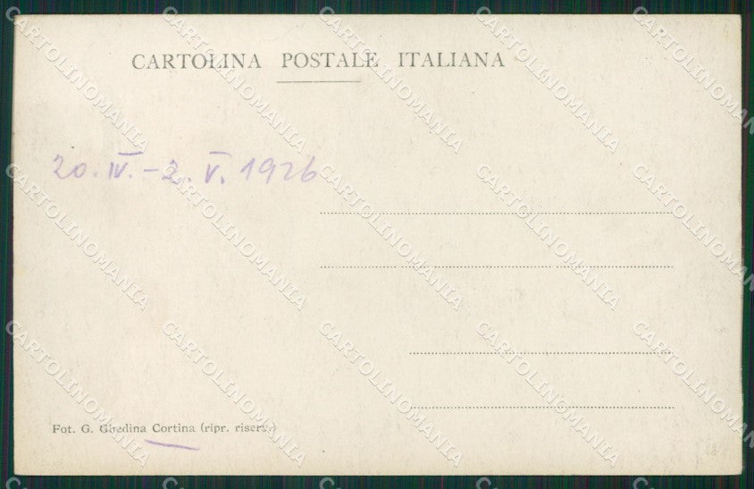 Belluno Cortina d'Ampezzo Foto cartolina KV2133 – retro