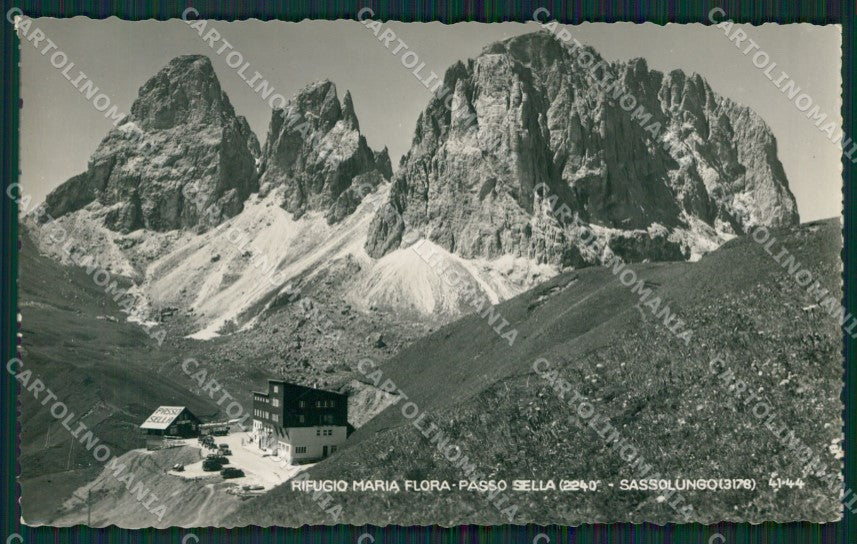 Bolzano Passo Sella Rifugio Maria Flora Foto cartolina KV2147 – fronte