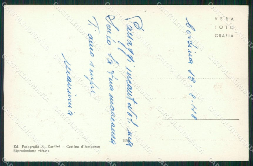 Belluno Cortina d'Ampezzo Foto cartolina KV2165 – retro