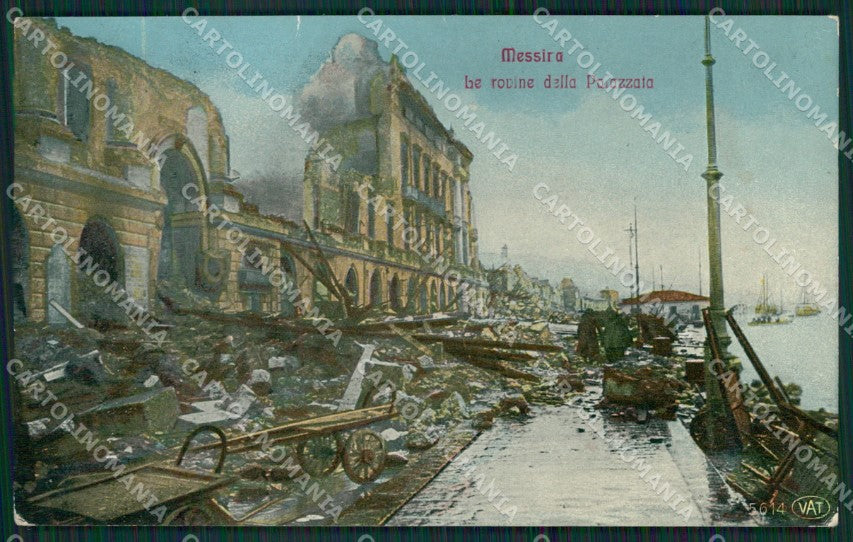 Messina Città Terremoto Alterocca 5614 Foto cartolina KV2190 – fronte
