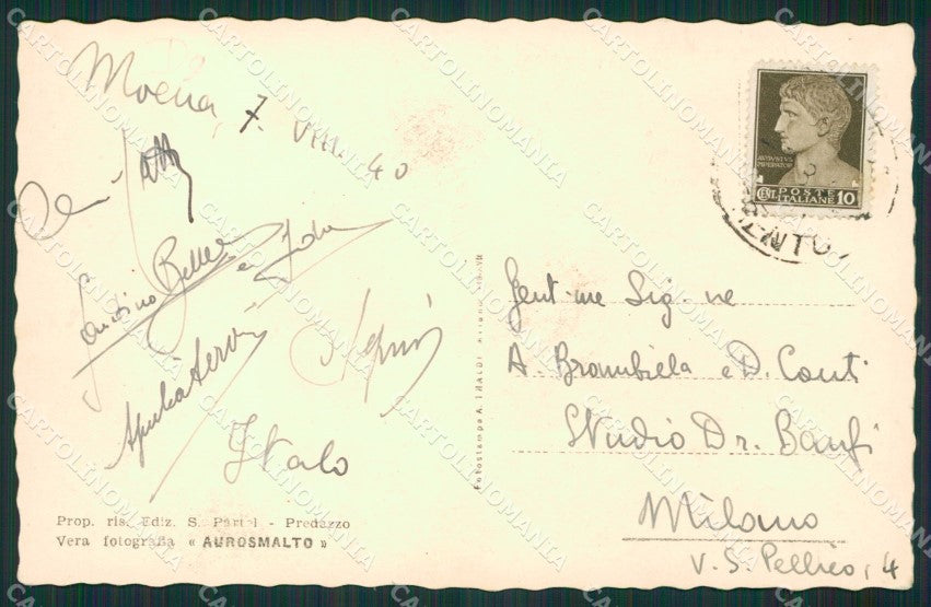 Trento Moena Foto cartolina KV2226 – retro