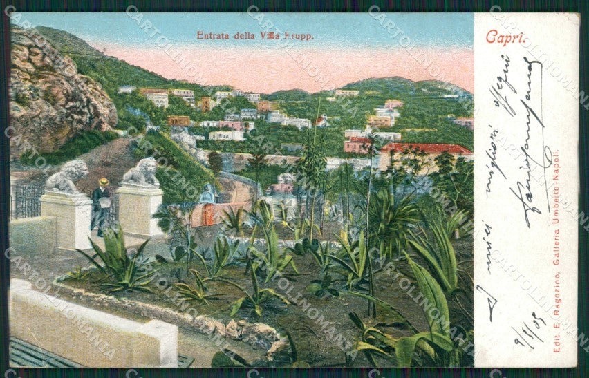 Napoli Capri PIEGHINA cartolina KV2255 – fronte