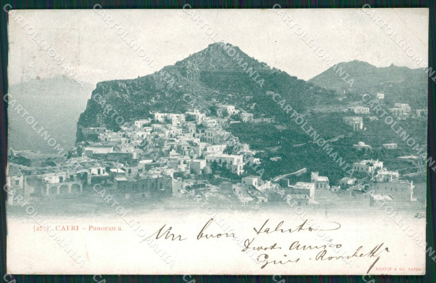 Napoli Capri PIEGA cartolina KV2268 – fronte