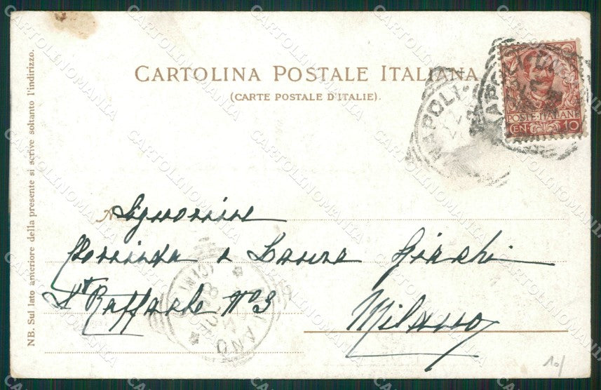 Napoli Capri Marina Piccola cartolina KV2285 – retro