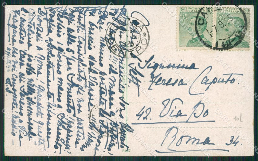 Napoli Capri cartolina KV2293 – retro