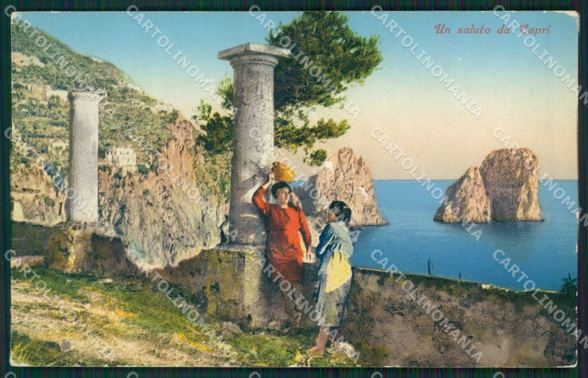 Napoli Capri ABRASA cartolina KV2305 – fronte