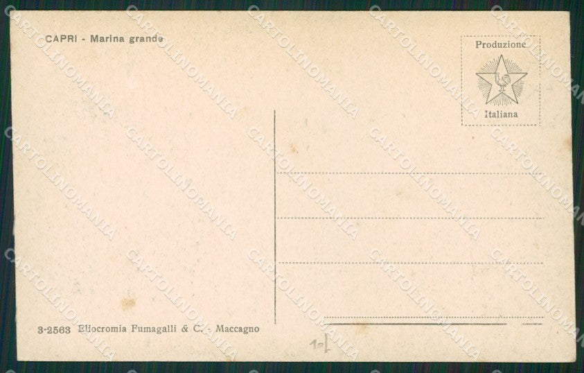 Napoli Capri Marina Grande cartolina KV2321 – retro