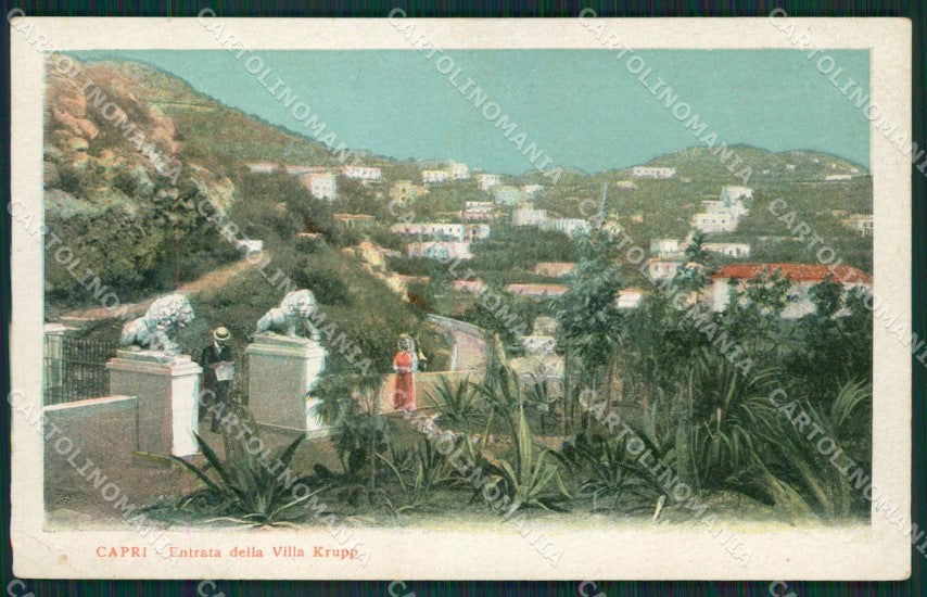 Napoli Capri PIEGHE cartolina KV2341 – fronte