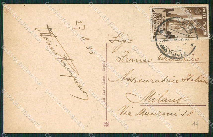 Napoli Capri cartolina KV2356 – retro