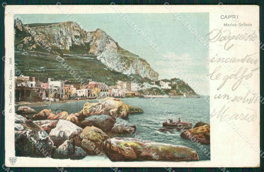 Napoli Capri PIEGHE cartolina KV2362 – fronte