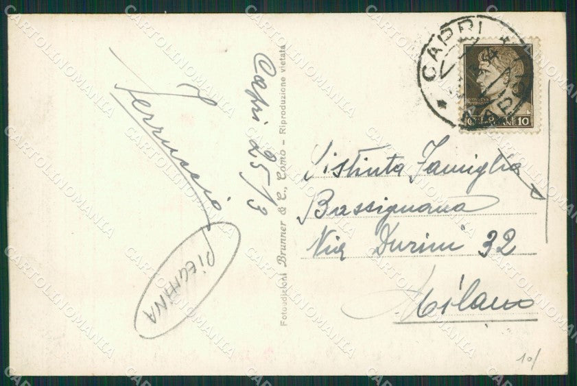 Napoli Capri PIEGHINA Foto cartolina KV2374 – retro