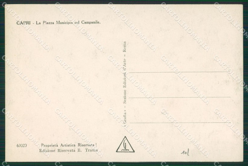 Napoli Capri Municipio Foto cartolina KV2399 – retro