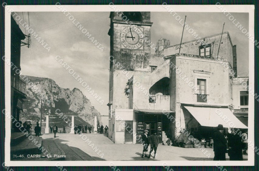 Napoli Capri RETRO BIANCO Foto cartolina KV2401 – fronte