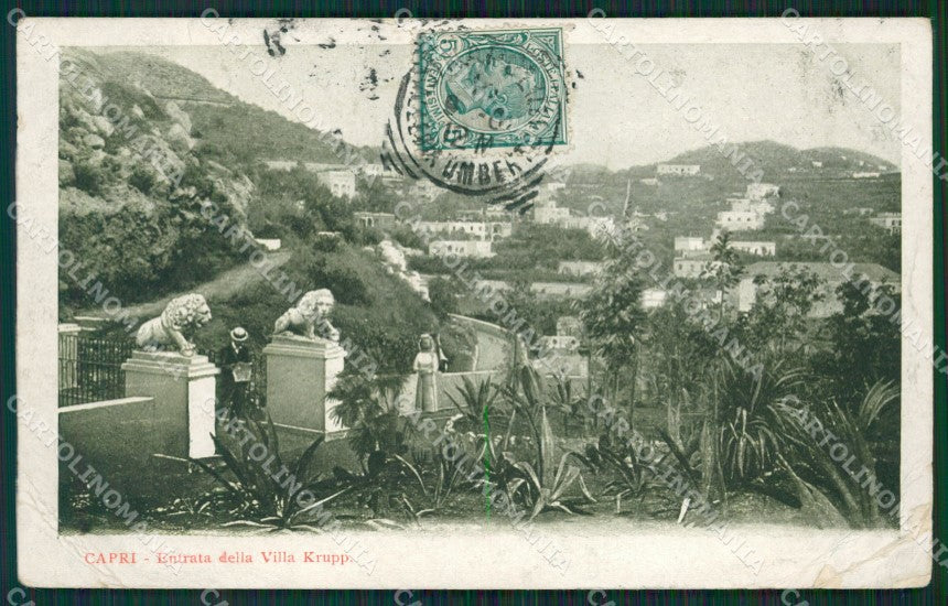 Napoli Capri PIEGHE cartolina KV2411 – fronte