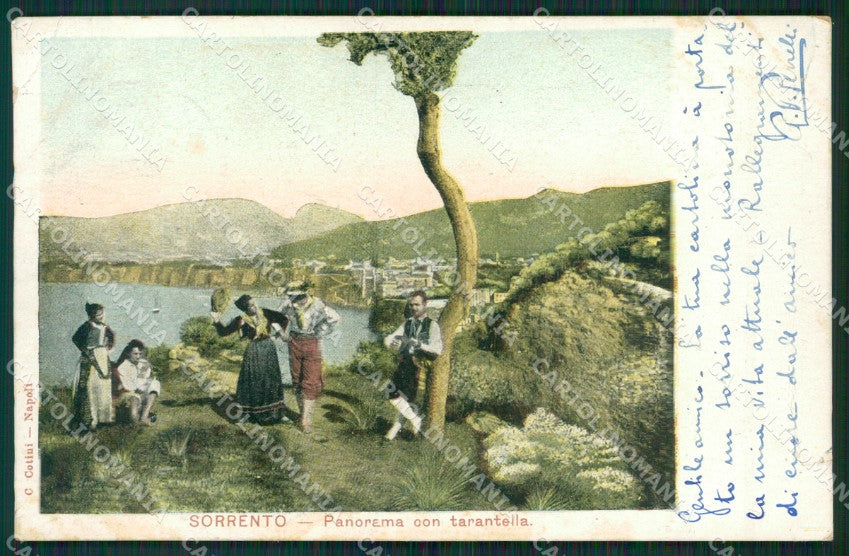 Napoli Sorrento STRAPPINO PIEGA cartolina KV2412 – fronte