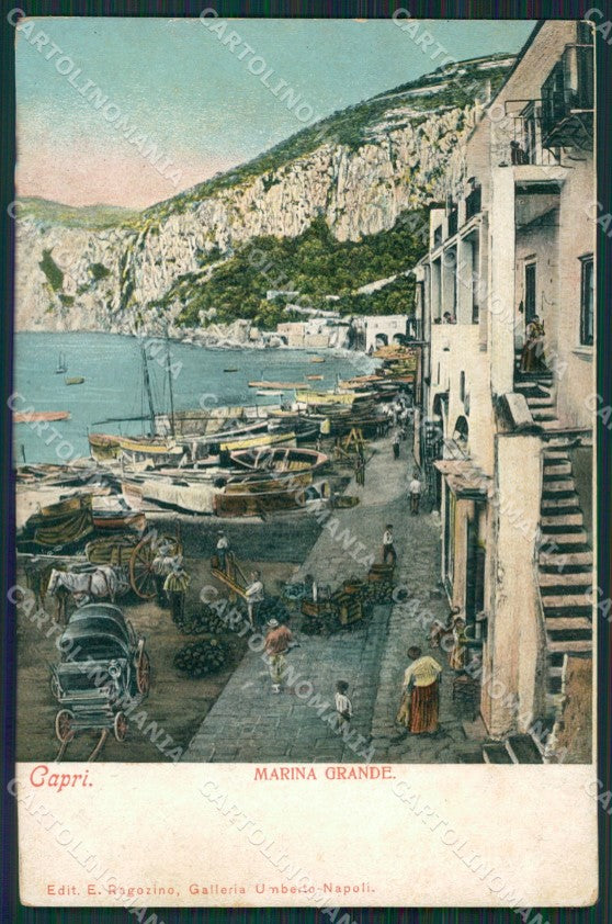 Napoli Capri Marina Grande cartolina KV2418 – fronte