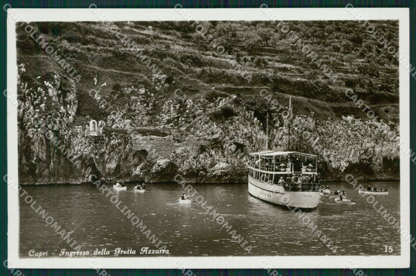 Napoli Capri Grotta Azzurra Battello Foto cartolina KV2481 – fronte