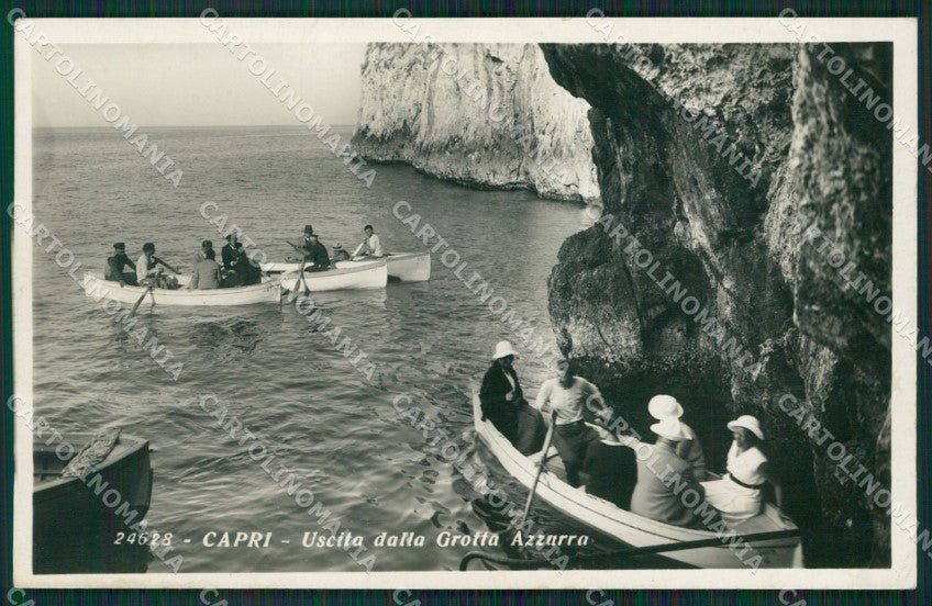 Napoli Capri Grotta Azzurra Barche Foto cartolina KV2483 – fronte