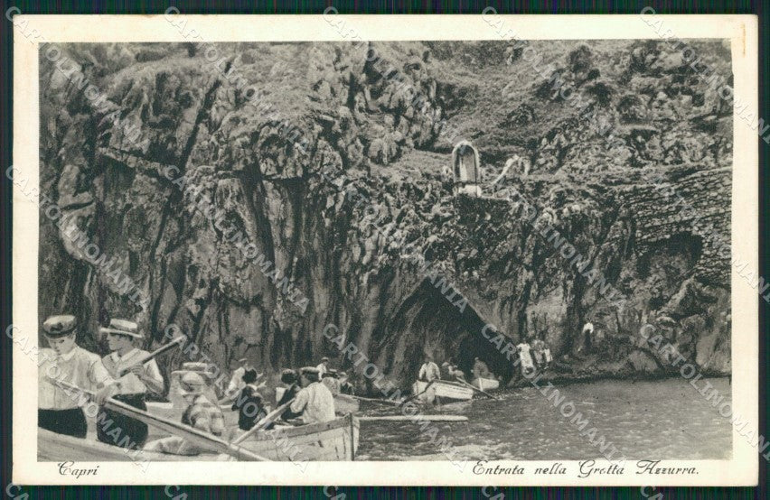 Napoli Capri Grotta Azzurra Barche cartolina KV2490 – fronte