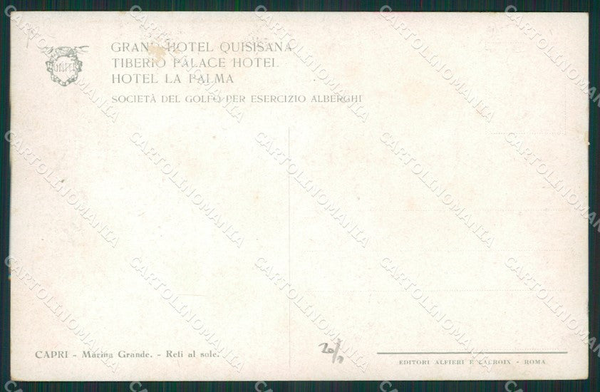 Napoli Capri Marina Grande cartolina KV2496 – retro