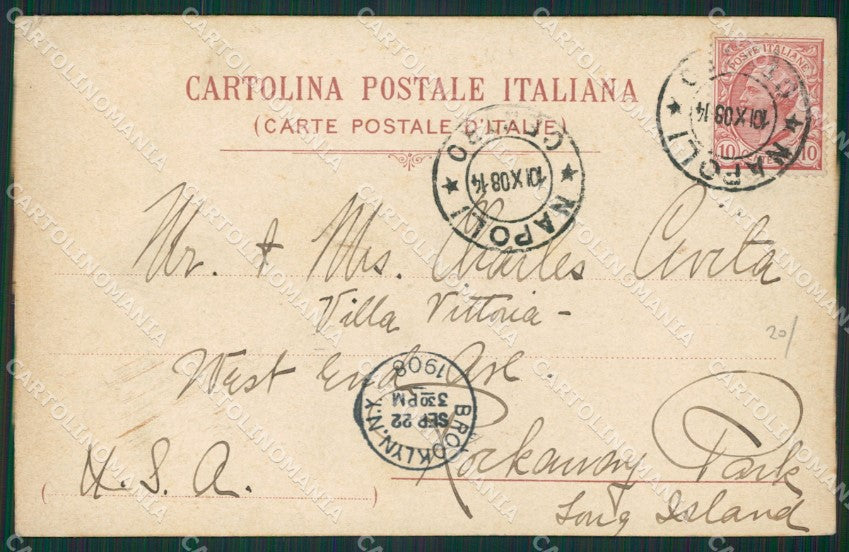 Napoli Capri cartolina KV2498 – retro