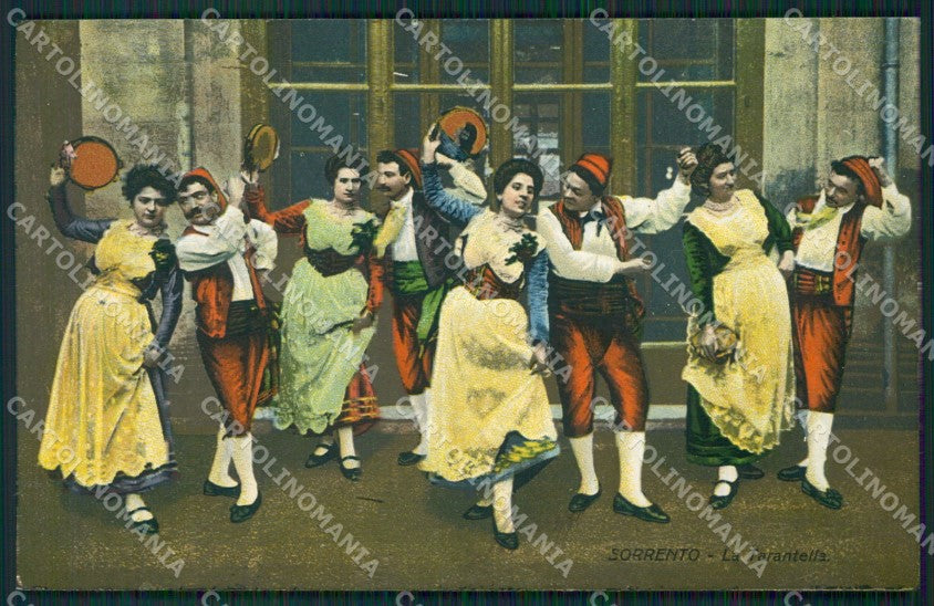 Napoli Sorrento Costumi cartolina KV2504 – fronte