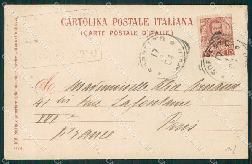 Napoli Sorrento Costumi cartolina KV2512 – retro