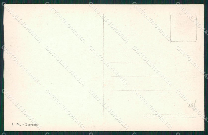 Napoli Sorrento cartolina KV2516 – retro