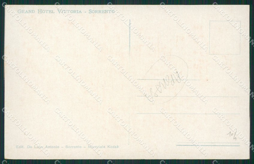 Napoli Sorrento Costumi ABRASA cartolina KV2521 – retro