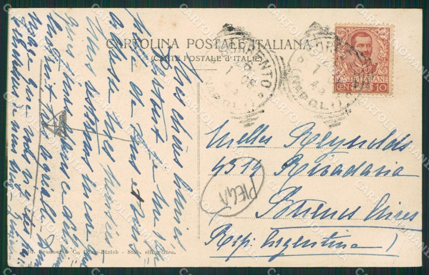 Napoli Sorrento PIEGA cartolina KV2529 – retro
