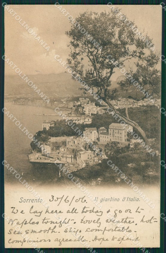 Napoli Sorrento cartolina KV2555 – fronte