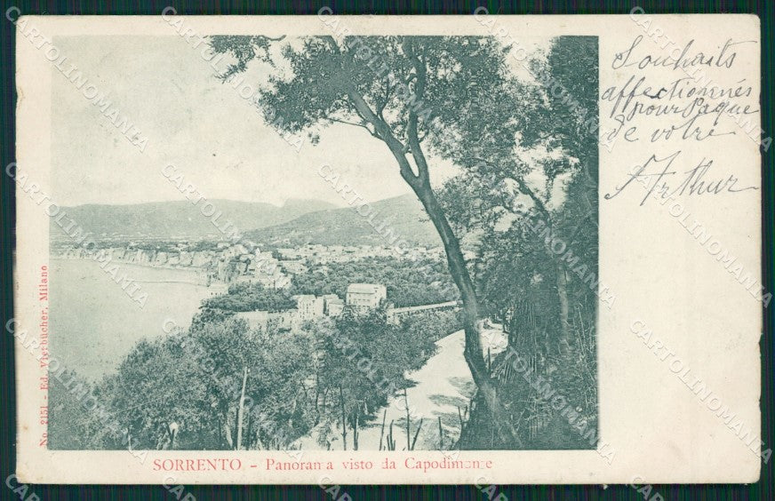 Napoli Sorrento cartolina KV2557 – fronte