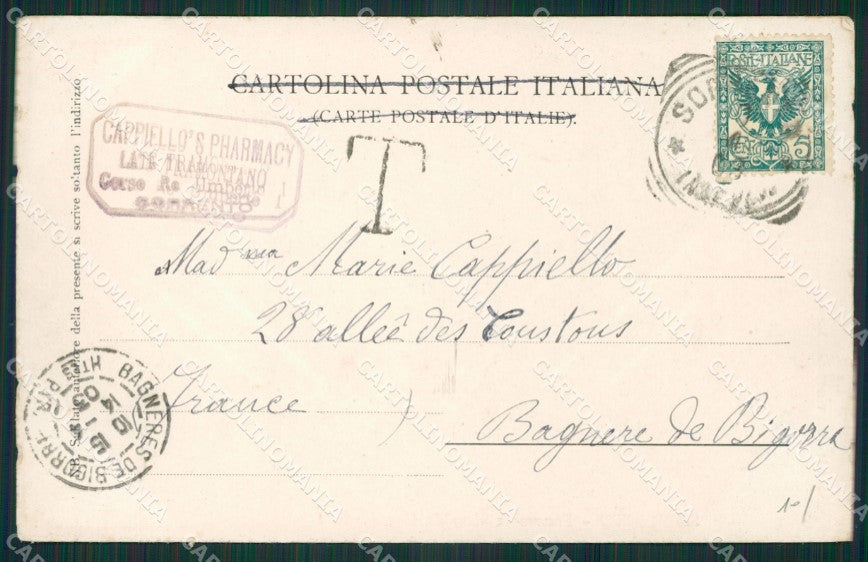Napoli Sorrento cartolina KV2557 – retro