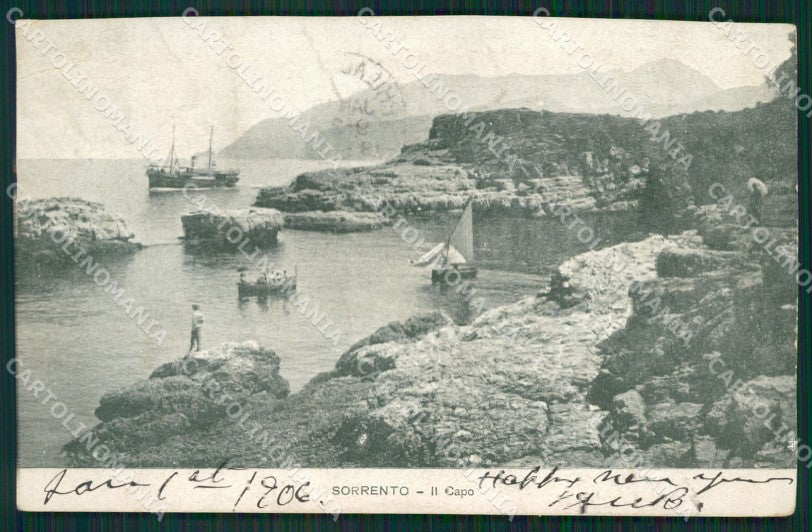 Napoli Sorrento RIFILATA cartolina KV2560 – fronte
