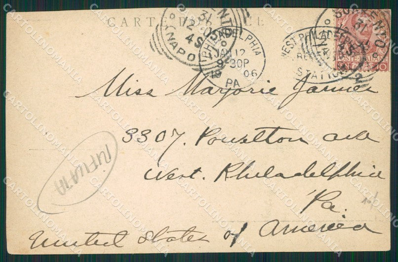 Napoli Sorrento RIFILATA cartolina KV2560 – retro