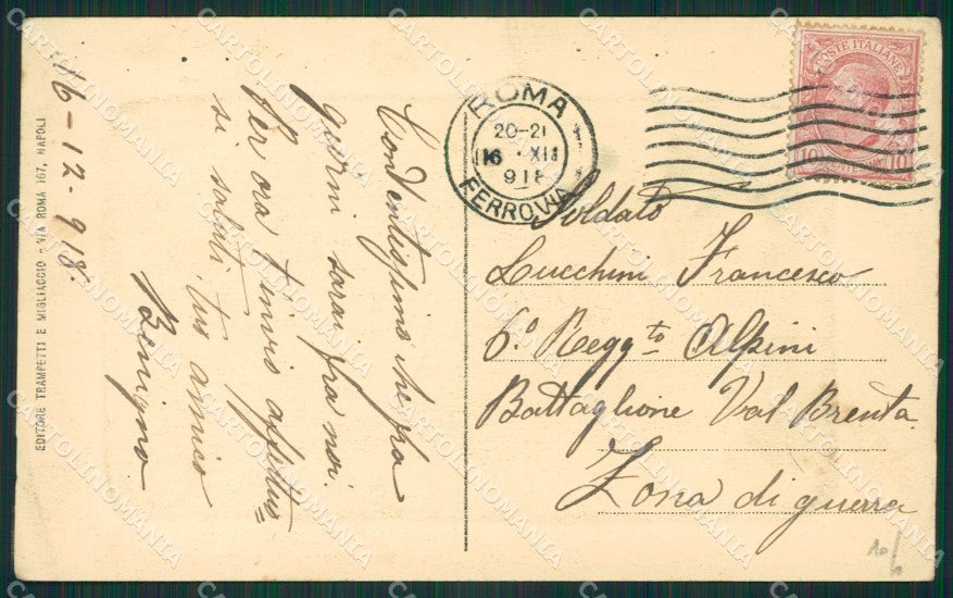 Napoli Sorrento Costumi cartolina KV2561 – retro