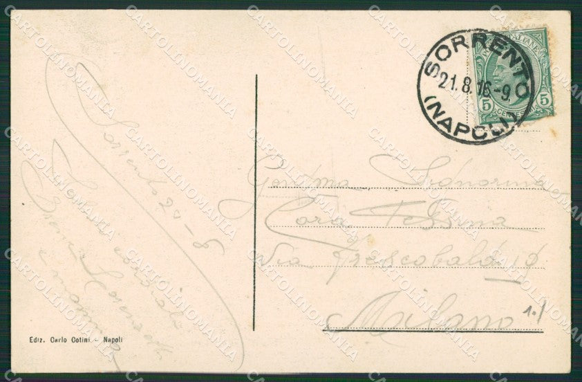 Napoli Sorrento cartolina KV2567 – retro